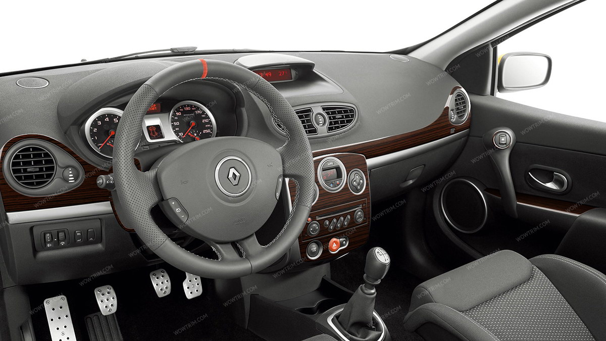 Renault Clio Iii 06 Up Interior Dash Kit With Manual Transmission Pcs