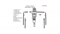 Audi A4 2000-2001, Interior Kit, Manual, With Quattro, 17 Pcs.