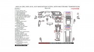 Audi A4 2009, 2010, 2011, 2012, 2013, 2014, 2015, 2016, Without Navigation System, With Multitronic Transmission, Main Interior Kit, 36 Pcs.