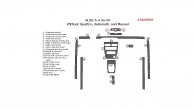 Audi A4 1996, 1997, 1998, 1999, Interior Kit, Manual and Automatic, Without Quattro, 20 Pcs.