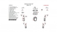 Audi Q3 2015, 2016, 2017, 2018, Basic Interior Kit, 28 Pcs.