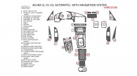 Acura CL 2001, 2002, 2003, Interior Kit, Automatic, With Navigation, 29 Pcs., OEM Match.