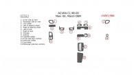 Acura CL 1998, 1999, 2000, Main Interior Kit, 14 Pcs., Match OEM