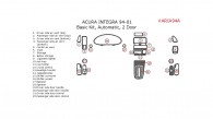 Acura Integra 1994, 1995, 1996, 1997, 1998, 1999, 2000, 2001, 2 Door, Basic Interior Kit, Automatic 22 Pcs.