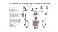 Acura MDX 2004, Interior Dash Kit, With Navigation System, Interior Dash Kit, With DVD Entertainment System, 25 Pcs., Match OEM