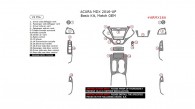 Acura MDX 2016, 2017, Basic Interior Kit, 21 Pcs., Match OEM
