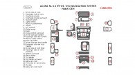 Acura RL 1999, 2000, 2001, 2002, 2003, 2004, Interior Kit, Without Navigation System, 30 Pcs., Match OEM
