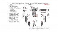 Acura RSX 2002, 2003, 2004, 2005, 2006, Full Interior Kit, Automatic, With CD and Cassette Player, 20 Pcs.