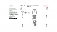 Acura TSX 2004, 2005, 2006, 2007, 2008, With Navigation, Basic Interior Kit, 22 Pcs.