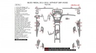 Buick Regal 2011, 2012, 2013, Full Interior Kit (Without OEM Wood), 50 Pcs.