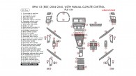 BMW X3 2004, 2005, 2006, 2007, 2008, 2009, 2010, With Manual Climate Control, Full Interior Kit, 60 Pcs.