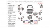BMW X5 2000, 2001, 2002, 2003, 2004, 2005, 2006, Interior Dash Kit, Without Navigation System, With Digital Climate Control, 34 Pcs.