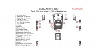 Cadillac CTS 2003, Basic Interior Kit, Automatic, With Navigation System, 22 Pcs.