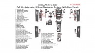 Cadillac CTS 2003, Full Interior Kit, Automatic, Without Navigation System, With Door Panels, 52 Pcs.