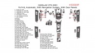 Cadillac CTS 2003, Full Interior Kit, Automatic, With Navigation System, With Door Panels, 47 Pcs.