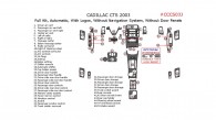 Cadillac CTS 2003, Full Interior Kit, Automatic, With Logos, Without Navigation System, Without Door Panels, 51 Pcs.