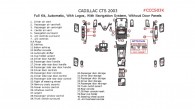 Cadillac CTS 2003, Full Interior Kit, Automatic, With Logos, With Navigation System, Without Door Panels, 43 Pcs.