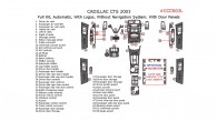 Cadillac CTS 2003, Full Interior Kit, Automatic, With Logos, Without Navigation System, With Door Panels, 55 Pcs.