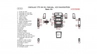 Cadillac CTS 2004-2005, Basic Interior Kit, Manual, Without Navigation System, 30 Pcs.