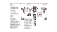 Cadillac CTS 2004-2005, Full Interior Kit, Manual, With Logos, Without Navigation System, Without Door Panels, 51 Pcs.