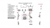 Cadillac CTS 2014, 2015, 2016, 2017, Basic Interior Kit (Sedan Only), 37 Pcs.