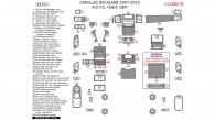 Cadillac Escalade 2007, 2008, 2009, 2010, Full Interior Kit, 64 Pcs., Match OEM