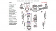 Cadillac SRX 2010, 2011, 2012, Full Interior Kit (With OEM Wood), 47 Pcs., Match OEM