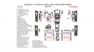 Cadillac CTS/V-CTS 2004-2005, Full Interior Kit, With Logos, With Door Panels, 47 Pcs.