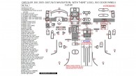 Chrysler 300 2005, 2006, 2007, W/o Navigation, Full Interior Kit, With "HEMI" Logo, W/o Door Panels, 86 Pcs.