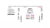Chevrolet Colorado 2004, 2005, 2006, 2007, 2008, 2009, 2010, 2011, 2012, GMC Canyon 2005-2012, 4 Door, With Power Windows, Basic Interior Kit, 9 Pcs.