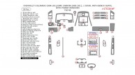 Chevrolet Colorado 2004, 2005, 2006, 2007, 2008, 2009, 2010, 2011, 2012, GMC Canyon 2005-2012, 2 Door, With Bench Seats, With Power Windows, Full Interior Kit, 39 Pcs.
