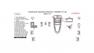 Chevrolet Equinox 2007-2008, Pontiac Torrent 2007-2008, Basic Interior Kit, 27 Pcs.