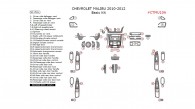 Chevrolet Malibu 2010, 2011, 2012, Basic Interior Kit, 51 Pcs.