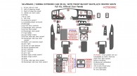 Chevrolet Silverado 1999, 2000, 2001, 2002, GMC Sierra 1999, 2000, 2001, 2002, With Front Bucket Seats, Without Heated Seats, Full Interior Kit, With Door Panels, 32 Pcs., .