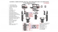 Chevrolet Silverado 1999, 2000, 2001, 2002, GMC Sierra 1999-2002, With Front Bench Seats, Without Heated Seats, Full Interior Kit, With Door Panels,29 Pcs., .