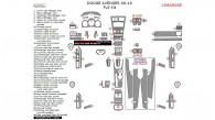 Dodge Avenger 2008, 2009, 2010, Full Interior Kit, 63 Pcs.