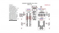 Dodge Charger 2011, 2012, 2013, 2014, Basic Interior Kit, 26 Pcs.
