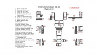 Dodge Durango 2001, 2002, 2003, Interior Dash Kit, OEM Match ,.28 Pcs.