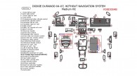 Dodge Durango 2004, 2005, 2006, 2007, Without Navigation, Medium Interior Kit, 62 Pcs.