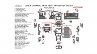 Dodge Durango 2004, 2005, 2006, 2007, With Navigation, Medium Interior Kit, 58 Pcs.