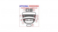 Dodge Durango 2004, 2005, 2006, 2007, Optional Overhead Console Interior Kit, 9 Pcs.,