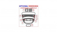 Dodge Durango 2004, 2005, 2006, 2007, Optional Overhead Console Interior Kit, 9 Pcs.,