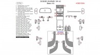 Dodge Journey 2009-2010, Basic Interior Kit, 31 Pcs.