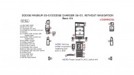 Dodge Charger 2006-2007 / Magnum 2005- 2007, W/o Navigation, Basic Interior Kit, 33 Pcs.