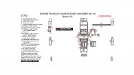 Dodge Charger 2008, 2009, 2010 / Magnum 2008, Basic Interior Kit, 36 Pcs.