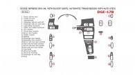 Dodge Intrepid 1999.5, 2000, 2001, 2002, 2003, 2004, Interior Dash Kit, With Bucket Seats, Automatic Transmission With Auto Stick, 23 Pcs.