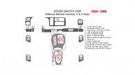 Dodge Dakota 2000, Interior Dash Kit, 2&4 Door, Without Defrost Control, 13 Pcs.