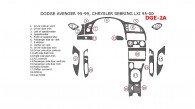 Chrysler Sebring 1995, 1996, 1997, 1998, 1999, 2000, Full Interior Kit, 19 Pcs.