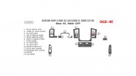 Dodge RAM 1500 2002, 2003, 2004, 2005, RAM 2500/3500 2003-2005, Basic Interior Kit, 4 Door, 14 Pcs., OEM Match.