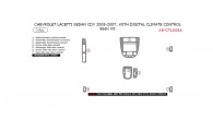 Chevrolet Lacetti Sedan CDX 2005, 2006, 2007, With Digital Climate Control, Basic Interior Kit, 7 Pcs.